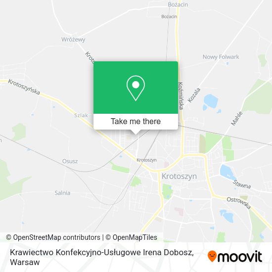 Krawiectwo Konfekcyjno-Usługowe Irena Dobosz map