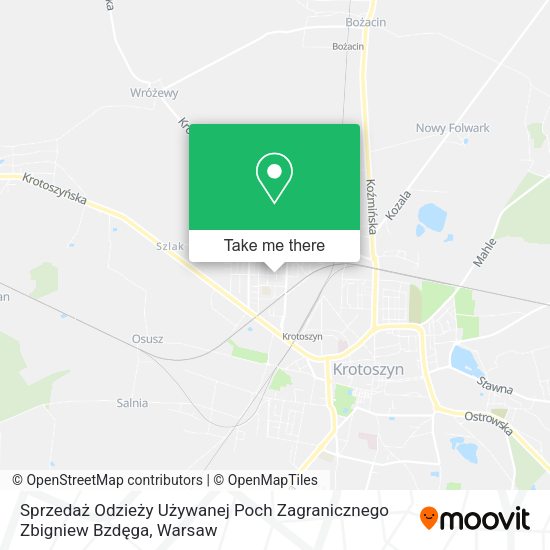 Sprzedaż Odzieży Używanej Poch Zagranicznego Zbigniew Bzdęga map