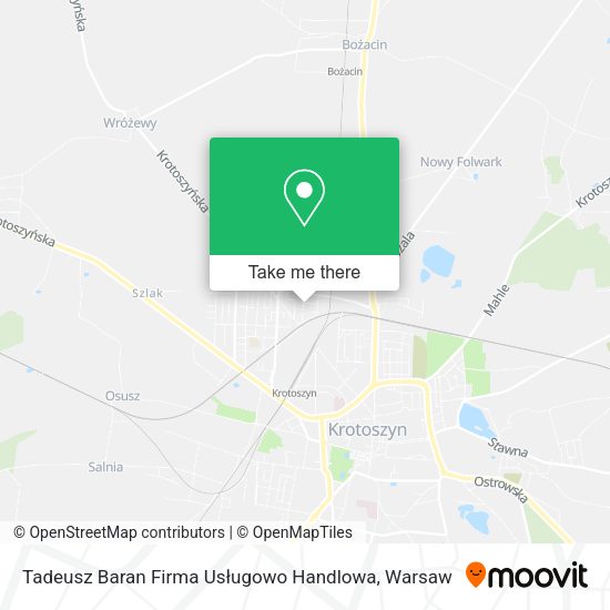 Tadeusz Baran Firma Usługowo Handlowa map