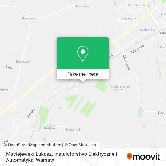 Maciejewski Łukasz. Instalatorstwo Elektryczne i Automatyka map