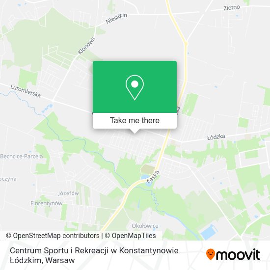 Карта Centrum Sportu i Rekreacji w Konstantynowie Łódzkim