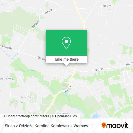 Sklep z Odzieżą Karolina Koralewska map