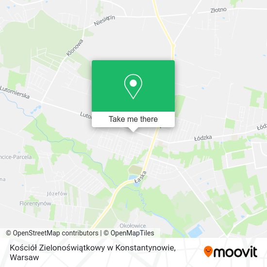 Kościół Zielonoświątkowy w Konstantynowie map