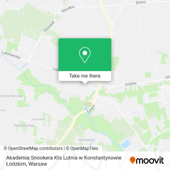 Akademia Snookera Kts Lutnia w Konstantynowie Łódzkim map