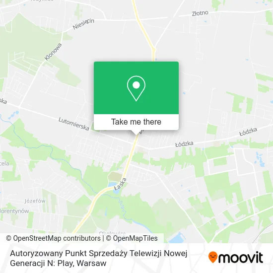 Карта Autoryzowany Punkt Sprzedaży Telewizji Nowej Generacji N: Play