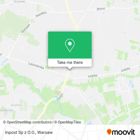 Inpost Sp z O.O. map