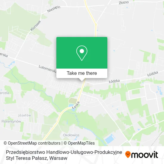 Przedsiębiorstwo Handlowo-Usługowo-Produkcyjne Styl Teresa Pałasz map
