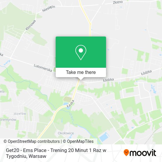 Get20 - Ems Place - Trening 20 Minut 1 Raz w Tygodniu map