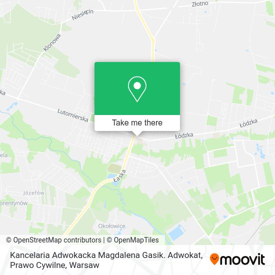 Kancelaria Adwokacka Magdalena Gasik. Adwokat, Prawo Cywilne map