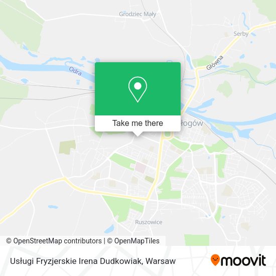 Usługi Fryzjerskie Irena Dudkowiak map