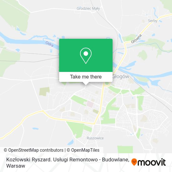 Kozłowski Ryszard. Usługi Remontowo - Budowlane map