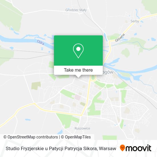 Карта Studio Fryzjerskie u Patycji Patrycja Sikora