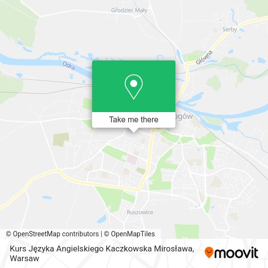 Kurs Języka Angielskiego Kaczkowska Mirosława map