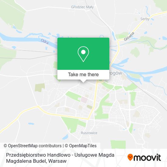 Przedsiębiorstwo Handlowo - Usługowe Magda Magdalena Budel map