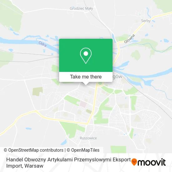 Карта Handel Obwozny Artykulami Przemyslowymi Eksport Import