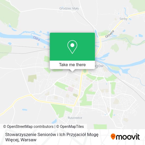 Stowarzyszenie Seniorów i Ich Przyjaciół Mogę Więcej map