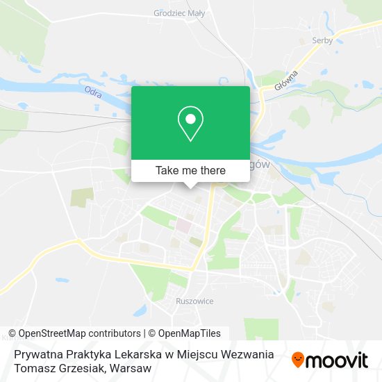 Prywatna Praktyka Lekarska w Miejscu Wezwania Tomasz Grzesiak map