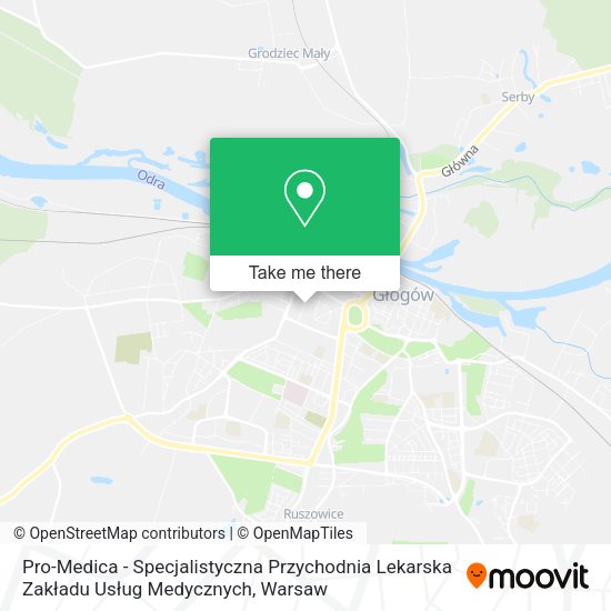 Pro-Medica - Specjalistyczna Przychodnia Lekarska Zakładu Usług Medycznych map