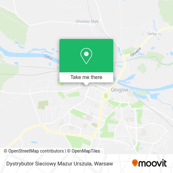 Dystrybutor Sieciowy Mazur Urszula map