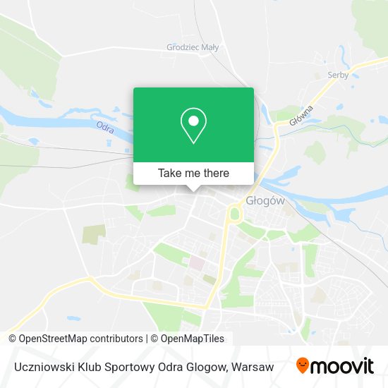 Uczniowski Klub Sportowy Odra Glogow map