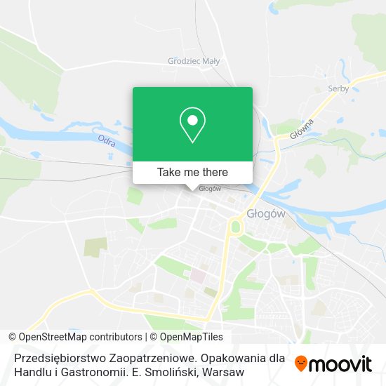 Przedsiębiorstwo Zaopatrzeniowe. Opakowania dla Handlu i Gastronomii. E. Smoliński map