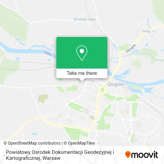 Карта Powiatowy Osrodek Dokumentacji Geodezyjnej i Kartograficznej