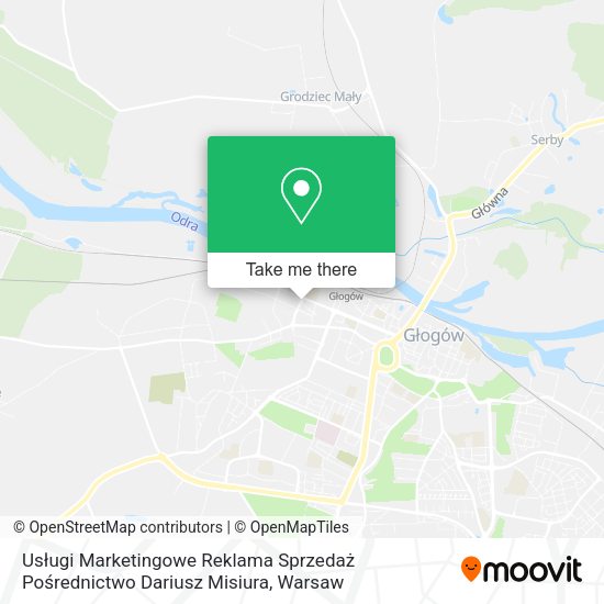 Usługi Marketingowe Reklama Sprzedaż Pośrednictwo Dariusz Misiura map