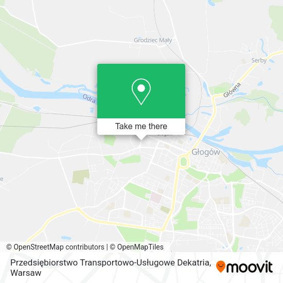 Карта Przedsiębiorstwo Transportowo-Usługowe Dekatria