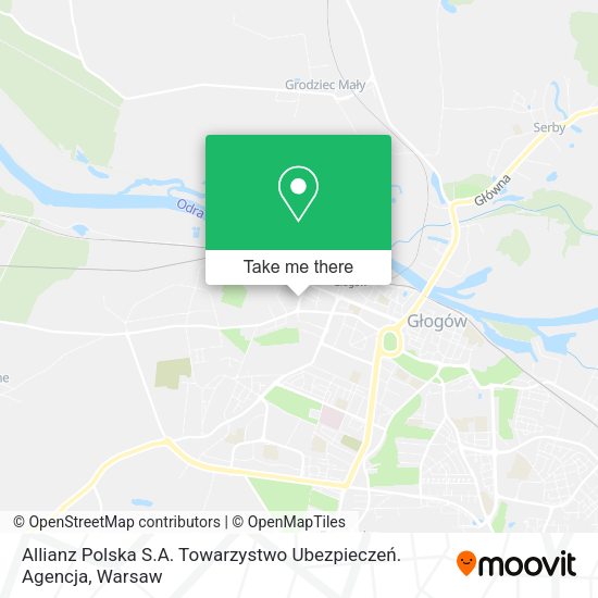 Allianz Polska S.A. Towarzystwo Ubezpieczeń. Agencja map