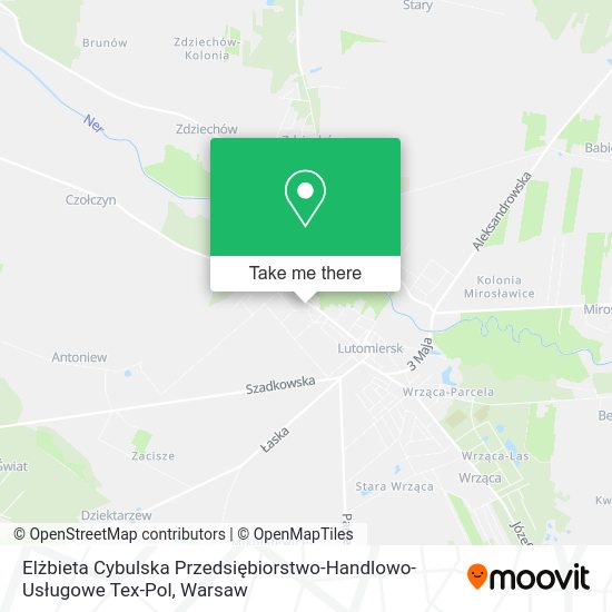 Elżbieta Cybulska Przedsiębiorstwo-Handlowo-Usługowe Tex-Pol map