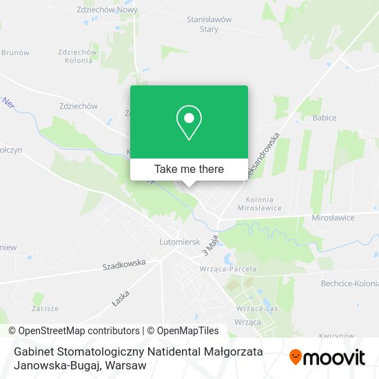 Gabinet Stomatologiczny Natidental Małgorzata Janowska-Bugaj map