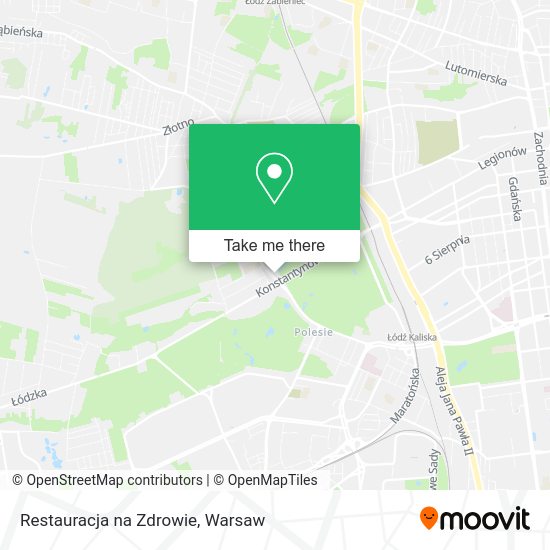 Restauracja na Zdrowie map