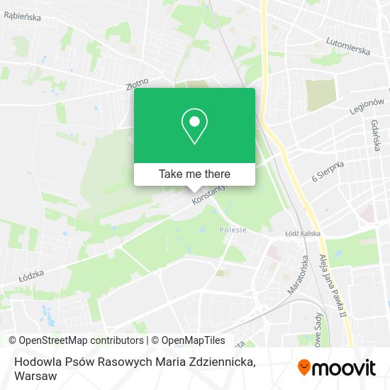 Hodowla Psów Rasowych Maria Zdziennicka map