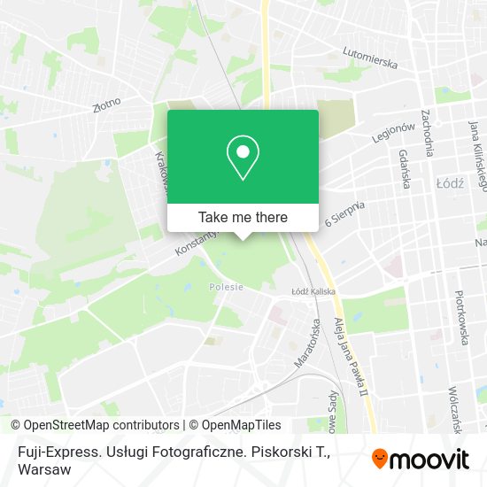 Карта Fuji-Express. Usługi Fotograficzne. Piskorski T.