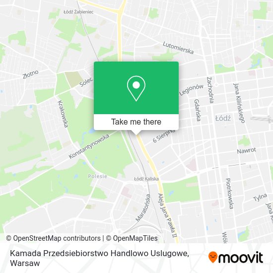 Kamada Przedsiebiorstwo Handlowo Uslugowe map