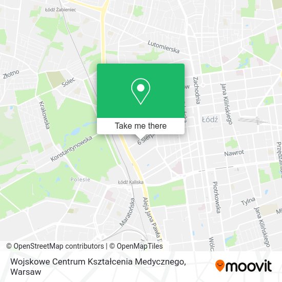 Wojskowe Centrum Kształcenia Medycznego map