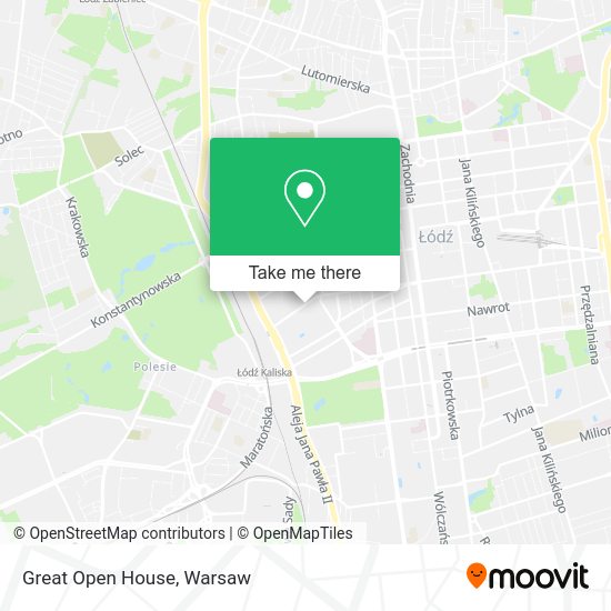 Great Open House map