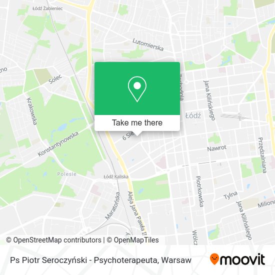 Ps Piotr Seroczyński - Psychoterapeuta map