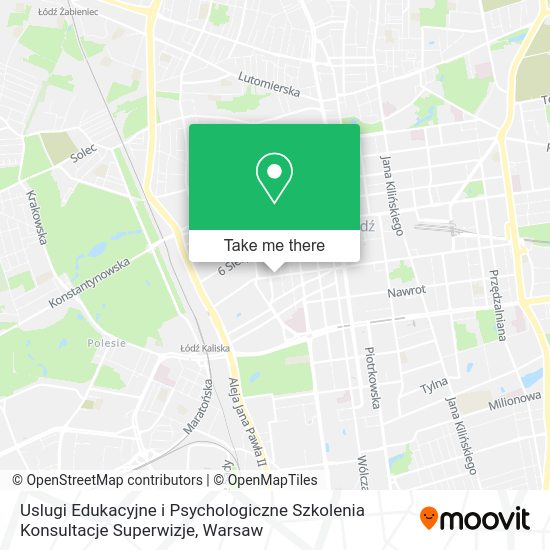 Uslugi Edukacyjne i Psychologiczne Szkolenia Konsultacje Superwizje map