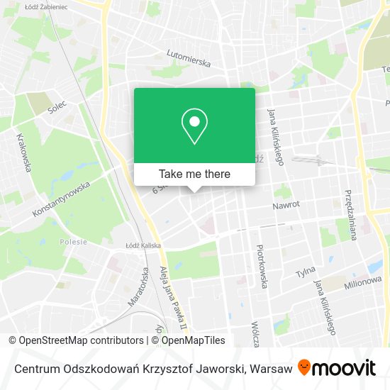 Centrum Odszkodowań Krzysztof Jaworski map