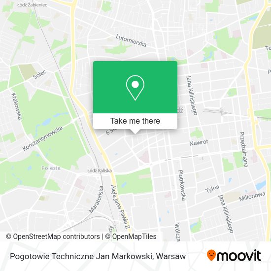 Pogotowie Techniczne Jan Markowski map