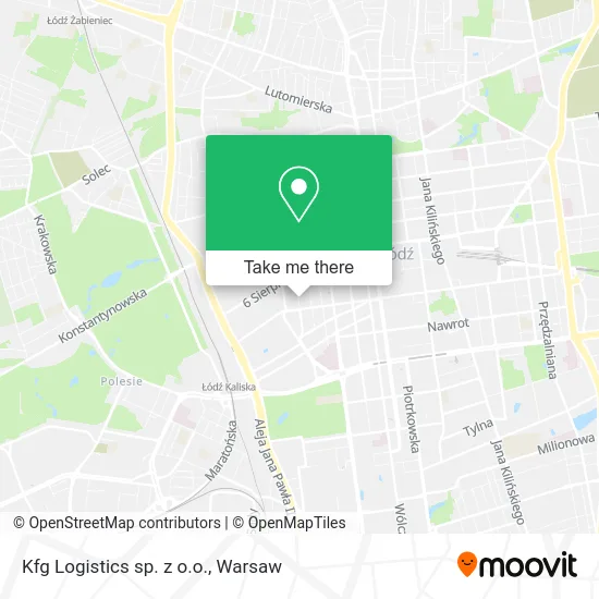 Карта Kfg Logistics sp. z o.o.