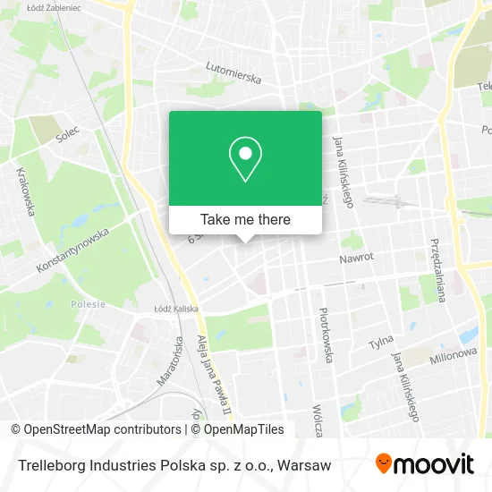 Карта Trelleborg Industries Polska sp. z o.o.
