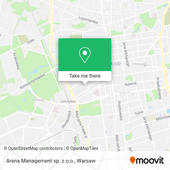 Arena Management sp. z o.o. map