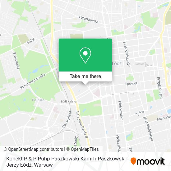 Konekt P & P Puhp Paszkowski Kamil i Paszkowski Jerzy Łódź map