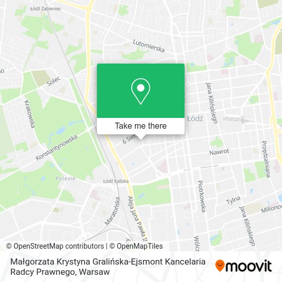 Małgorzata Krystyna Gralińska-Ejsmont Kancelaria Radcy Prawnego map