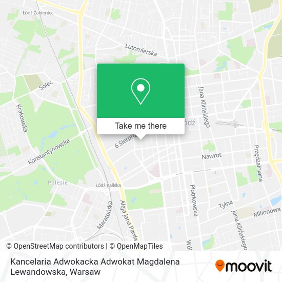 Kancelaria Adwokacka Adwokat Magdalena Lewandowska map