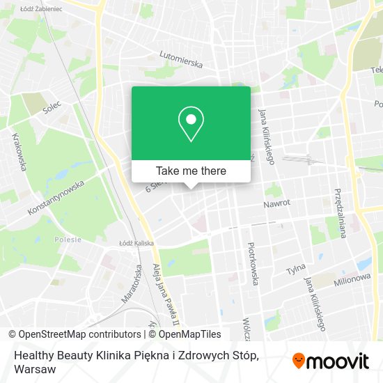 Healthy Beauty Klinika Piękna i Zdrowych Stóp map