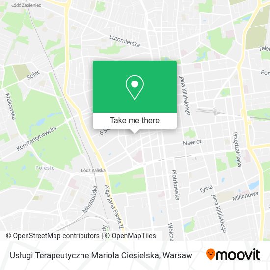 Usługi Terapeutyczne Mariola Ciesielska map