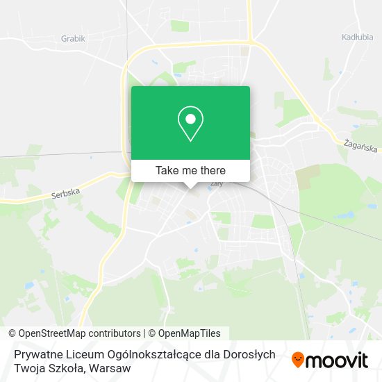 Prywatne Liceum Ogólnokształcące dla Dorosłych Twoja Szkoła map